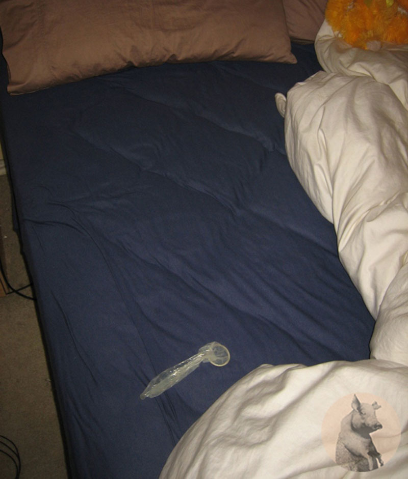 condom in bed